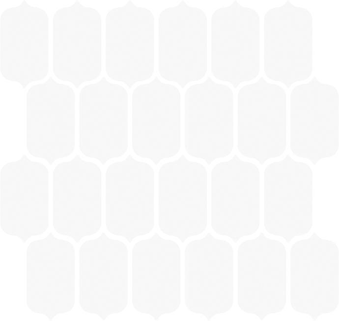 Glossy Finish White Gloss Lantern Ceramic tile 260x265 mm