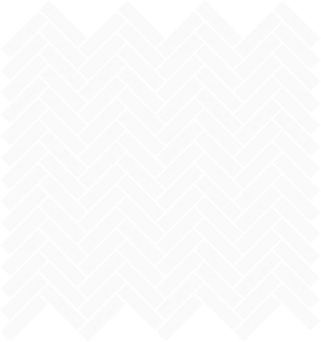 Glossy Finish White Gloss Quad Herringbone Ceramic tile 275x282 mm