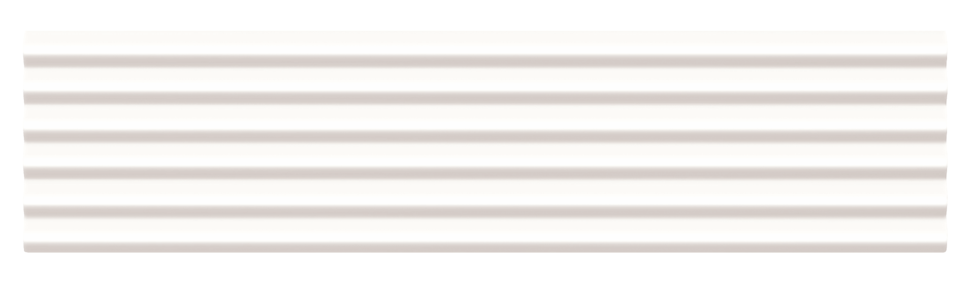 Matte Finish White Matte Ridges Subway Ceramic tile 75x300 mm